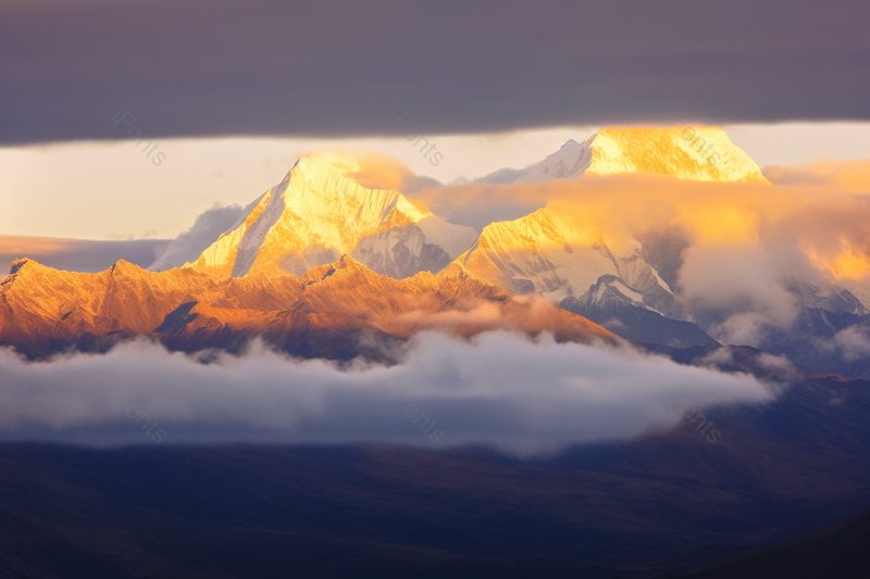 清晨雄伟山脉高山探险地标山谷,高清,摄影图,摄影图片,图片大全,摄影图免费下载